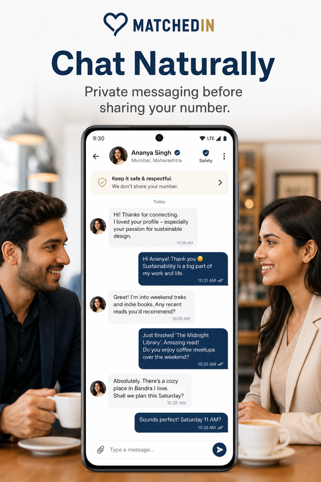 Meaningful chat on MatchedIn